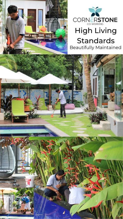 Hostel Cornerstone Bali Coworking Canggu Exteriér fotografie