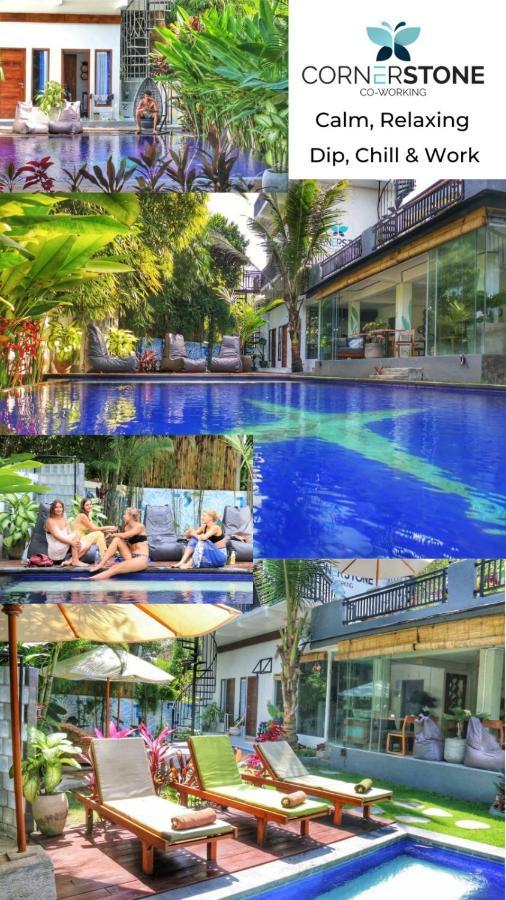 Hostel Cornerstone Bali Coworking Canggu Exteriér fotografie