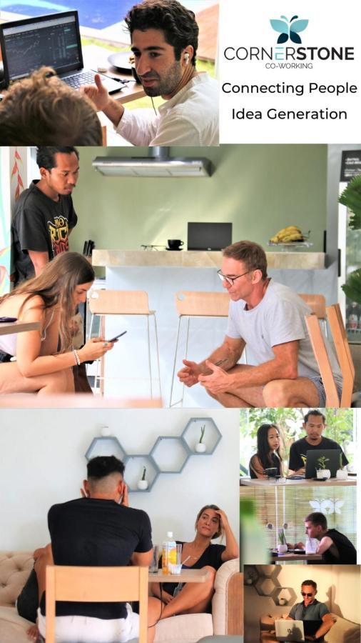 Hostel Cornerstone Bali Coworking Canggu Exteriér fotografie